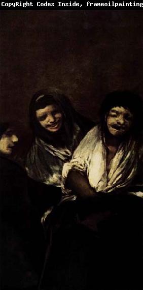 Francisco de goya y Lucientes Two Women and a Man